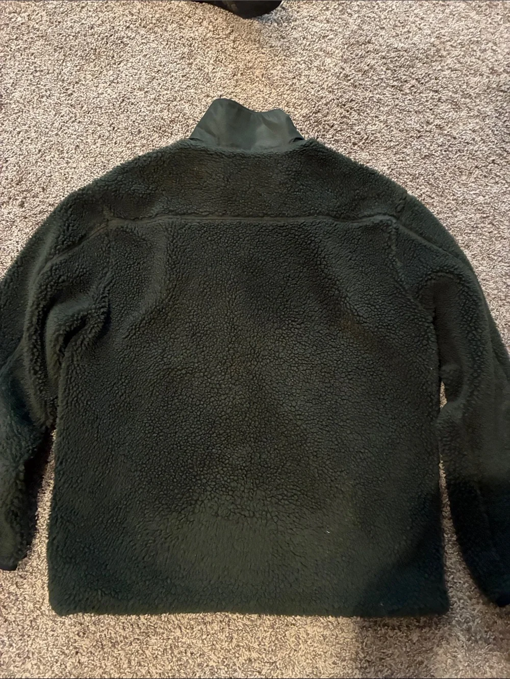 Banana Republic Men’s Dark Green Sherpa Shirt Jacket